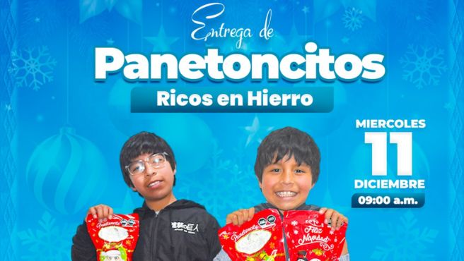 Archivo imagen de entrega de Panetoncitos con alto contenido de Hierro para Combatir la Anemia en Paucartambo