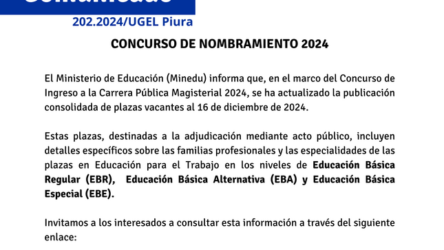 Comunicado