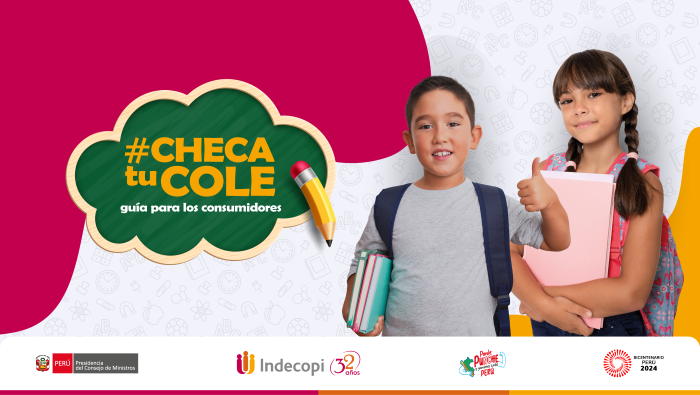 Indecopi presenta guía informativa #Checa Tu Cole para promover derechos de los consumidores en el servicio educativo