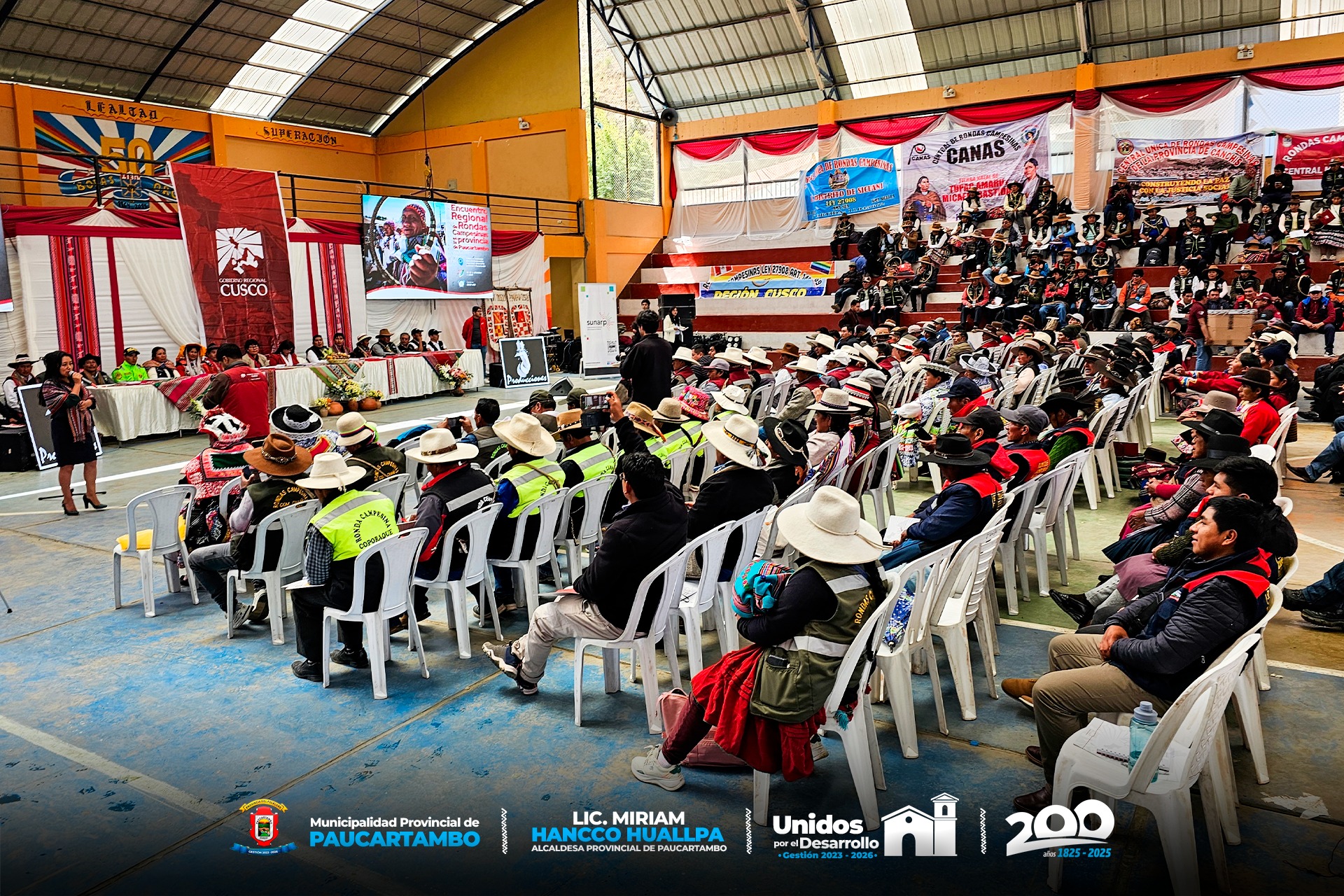 Archivo imagen de apertura al Primer encuentro de las Rondas Campesinas de la Región Cusco