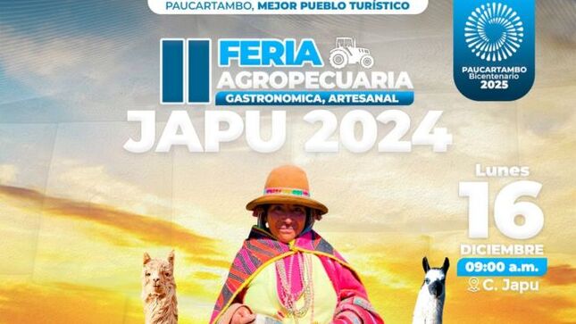 Archivo imagen de II Feria Agropecuaria, Gastronomica, Artesanal JAPU 2024 (Nación Q'ero)