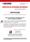 Vista preliminar de documento 185  IGLESIA EVANGÉLICA MISIONERA REY DE -CERTIFICADO-INSCRIPCION