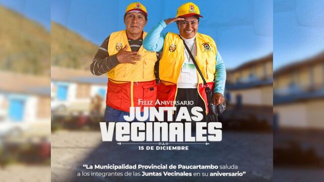 Archivo imagen de ¡Feliz Día de las Juntas Vecinales!