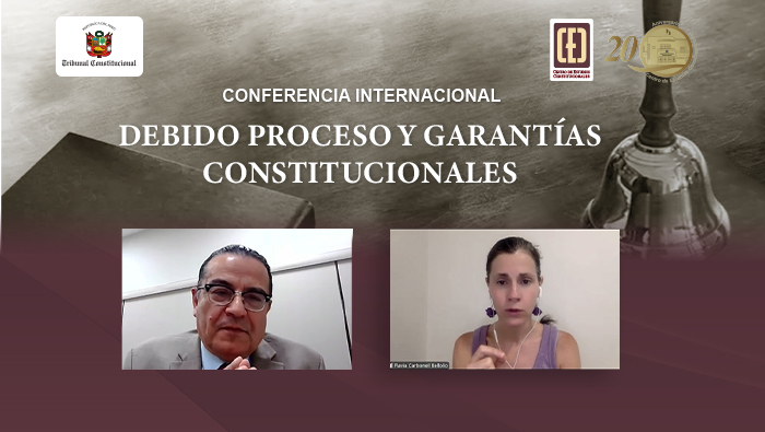 Conferencia internacional sobre debido proceso y garantías constitucionales realizó el Centro de Estudios Constitucionales del TC