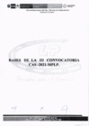Vista preliminar de documento BASES DE LA III CONVOCATORIA CAS-2021-MPLP