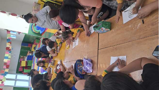 Programa social de ludotecas del sector de 2 de mayo celebra la navidad 2024