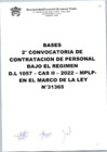 Vista preliminar de documento BASES DE 2DA CONVOCATORIA CAS