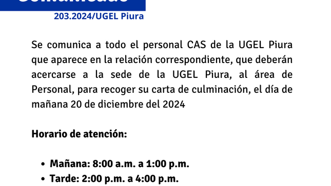 Comunicado