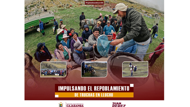 Impulsando el repoblamiento de truchas en Lluchu