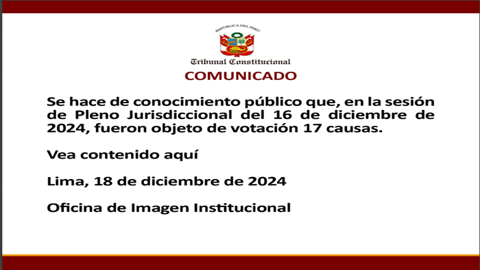 Comunicado