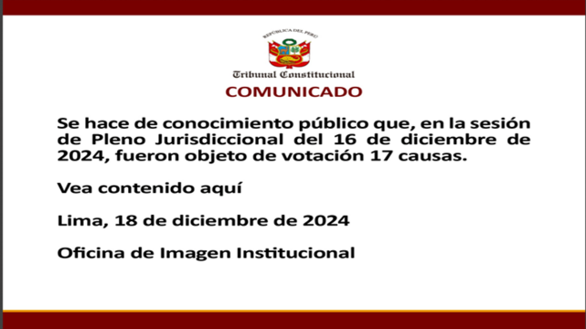 Comunicado