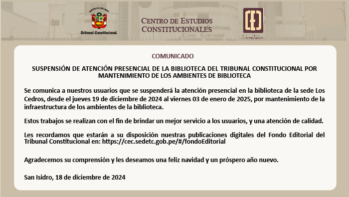 Comunicado del CEC