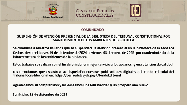 Comunicado del CEC