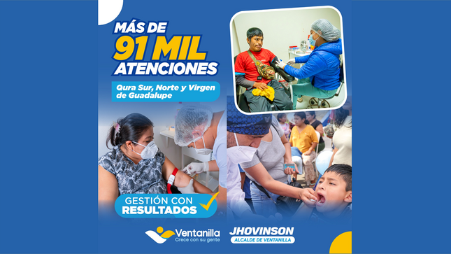 Nuestros policlínicos municipales brindaron más de 91 mil atenciones este año, acercando servicios de calidad a la comunidad 🏥💉🙌.
