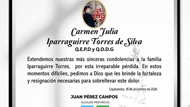 Nota de Pésame