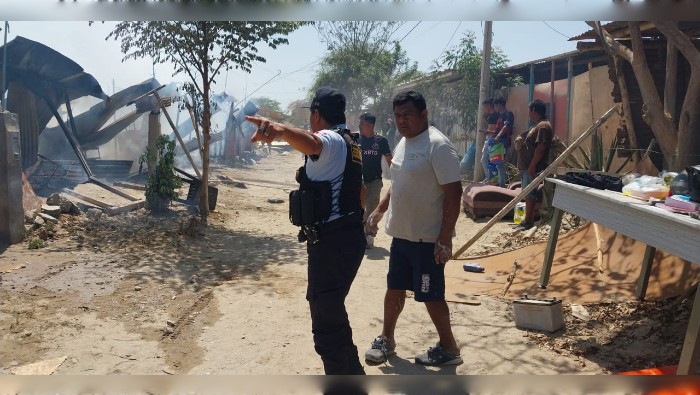Ayuda en incendio