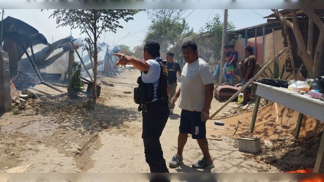 Ayuda en incendio 