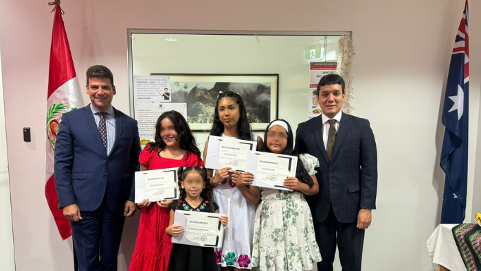 Navidad peruana en Sídney: Consulado celebra aporte de la niñez en la promoción cultural