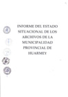 Vista preliminar de documento INFORME DEL ESTADO SITUACIONAL DE LOS ARCHIVOS DE LA MUNICIPALIDAD PROVINCIAL DE HUARMEY