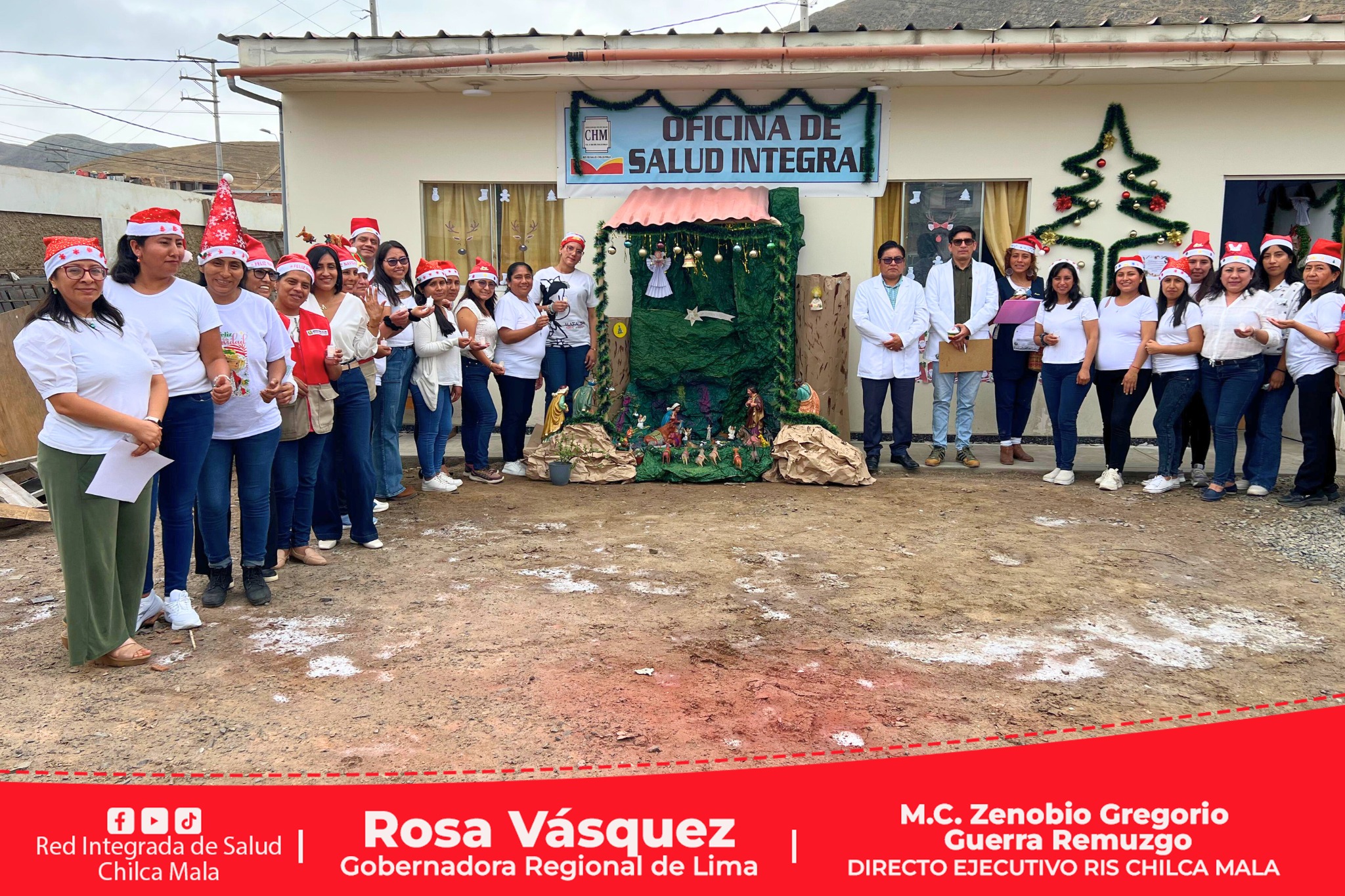 Ambiente Navideño en la Red Integrada de Salud Chilca Mala
