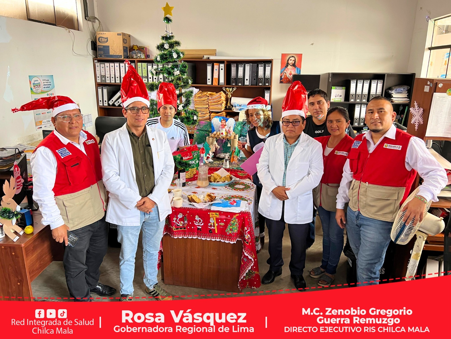 Ambiente Navideño en la Red Integrada de Salud Chilca Mala