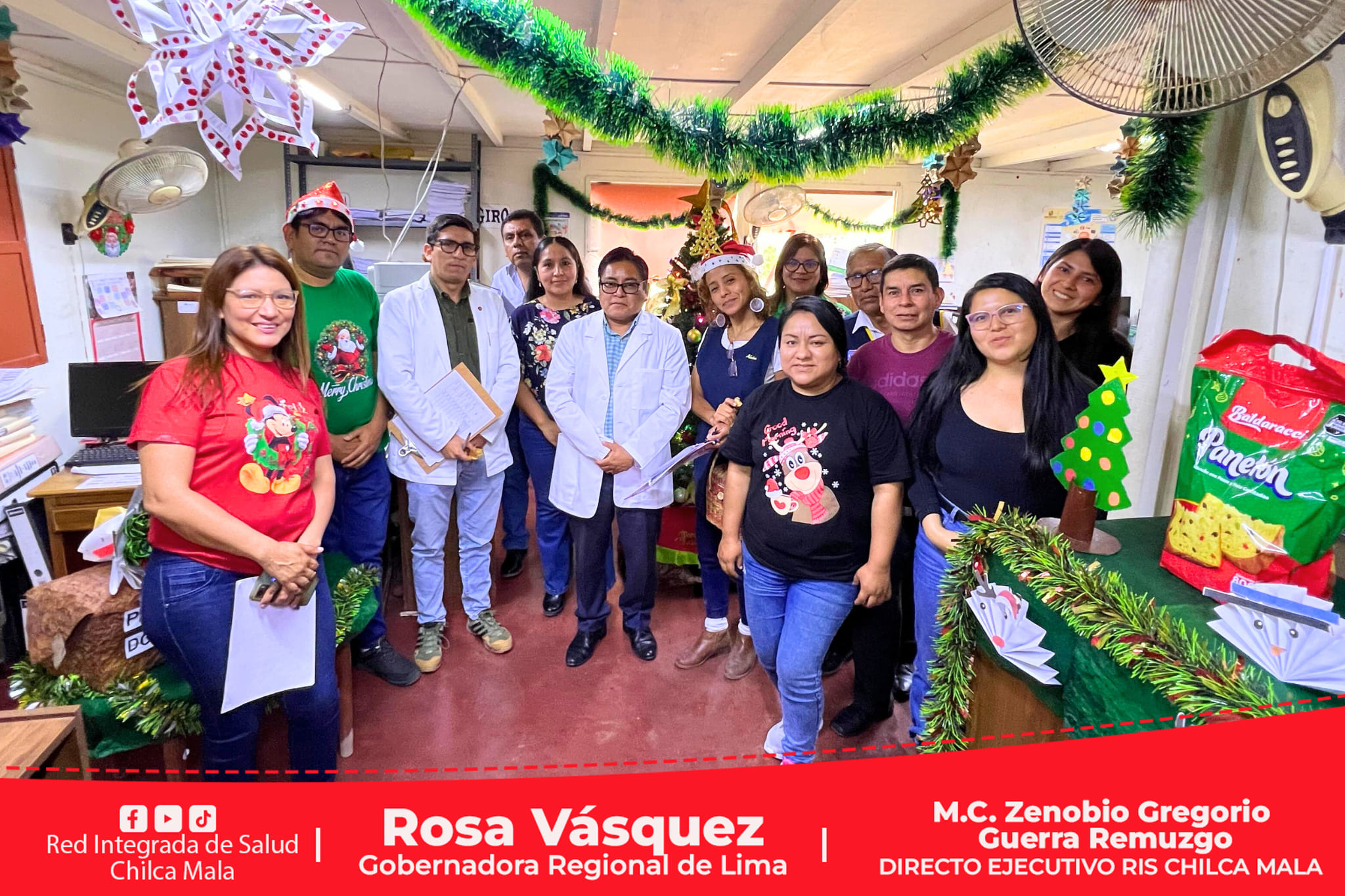 Ambiente Navideño en la Red Integrada de Salud Chilca Mala