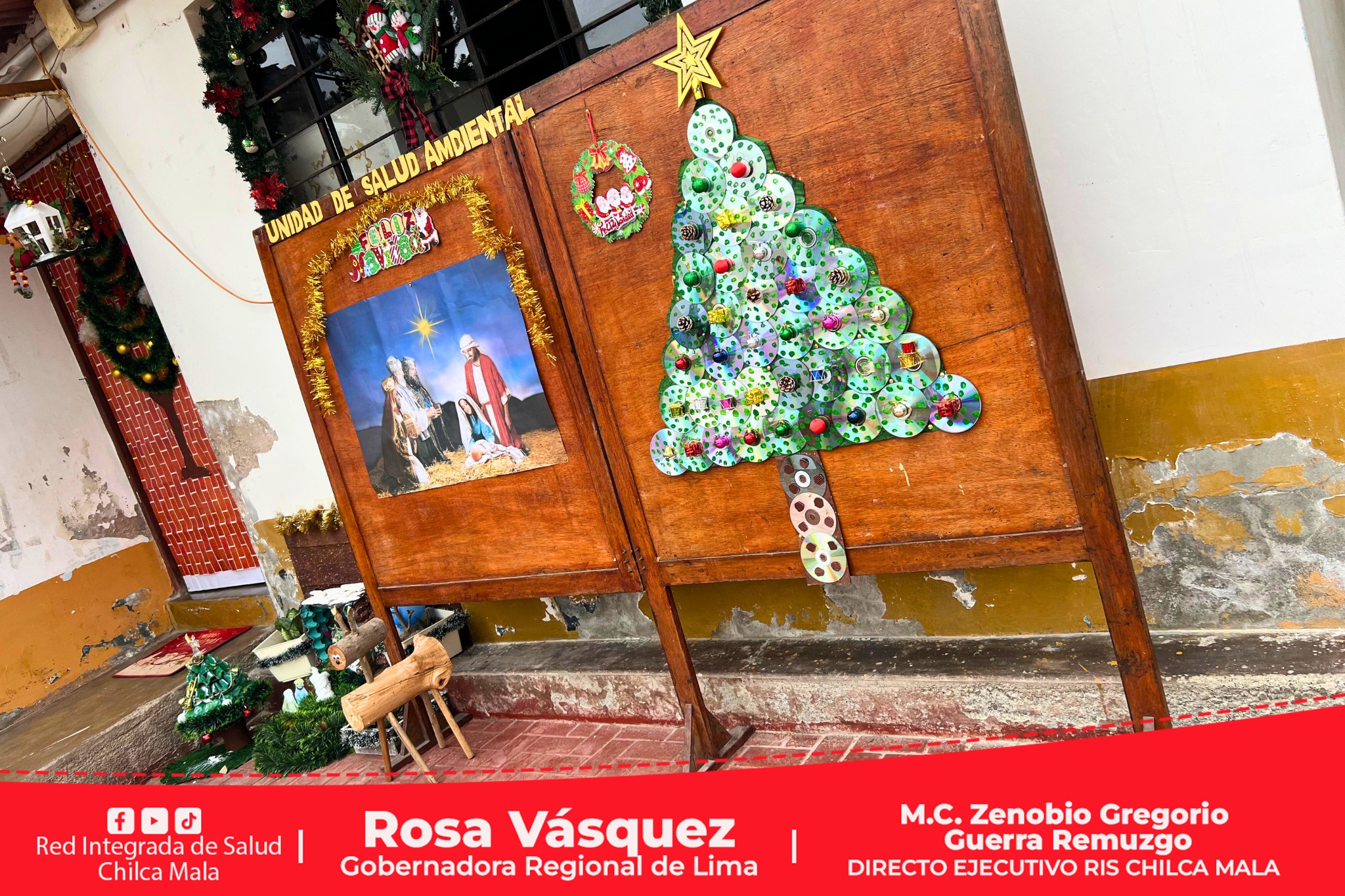 Ambiente Navideño en la Red Integrada de Salud Chilca Mala