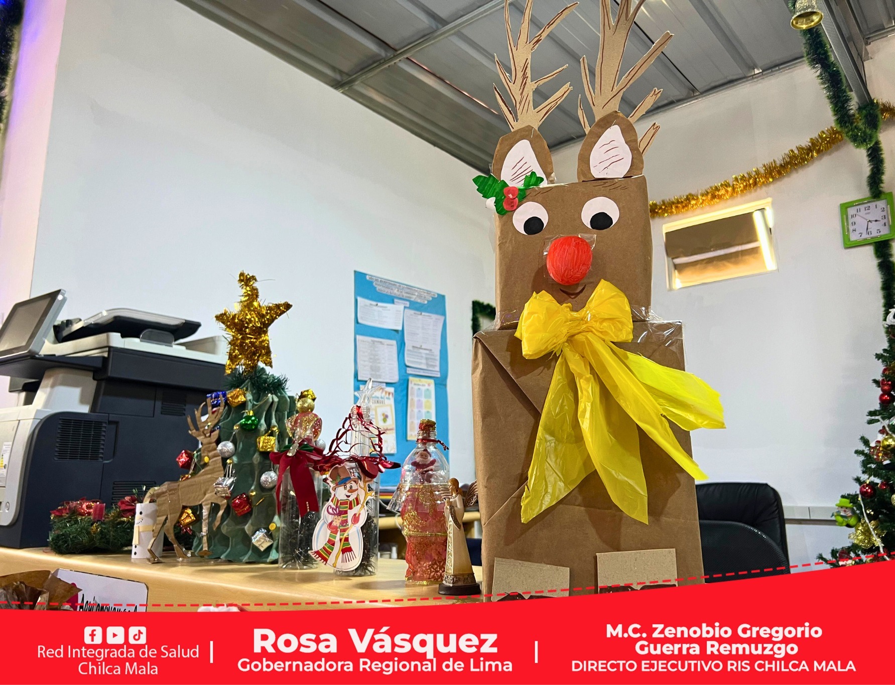 Ambiente Navideño en la Red Integrada de Salud Chilca Mala
