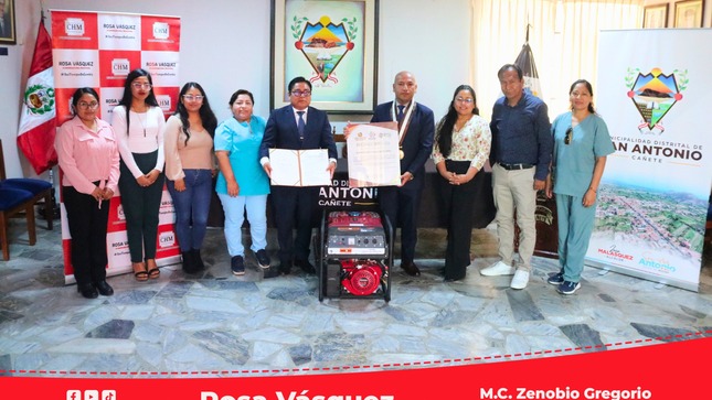  Se firma Convenio Marco de Cooperación Interinstitucional entre la RIS Chilca Mala y la Municipalidad Distrital de San Antonio.