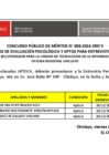 Vista preliminar de documento Resultados de Evaluación Psicológica y Aptos para Entrevista Personal