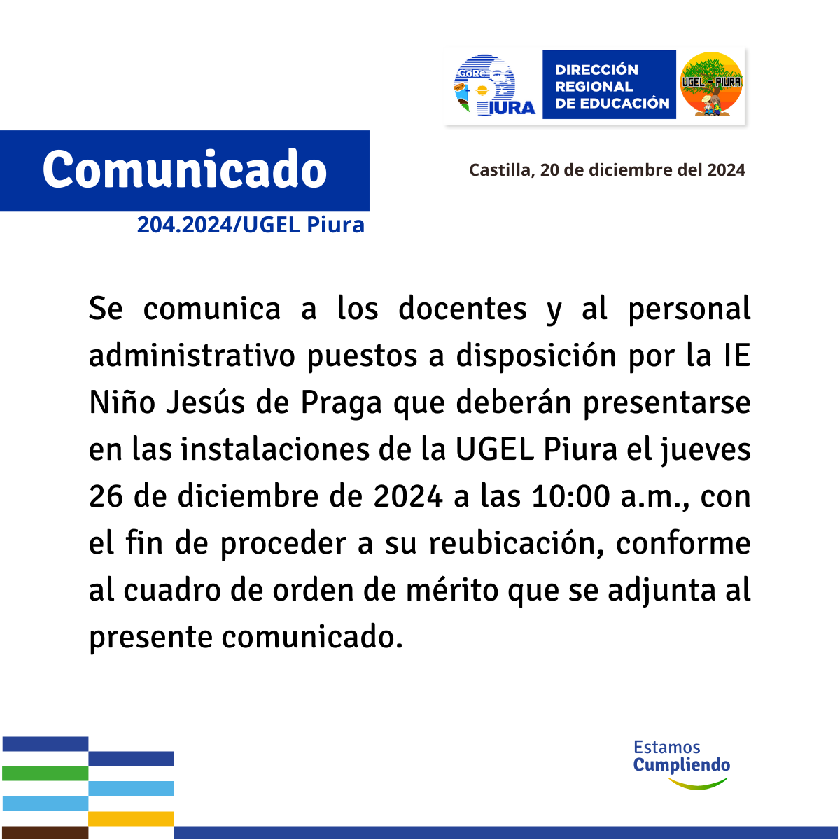 Comunicado