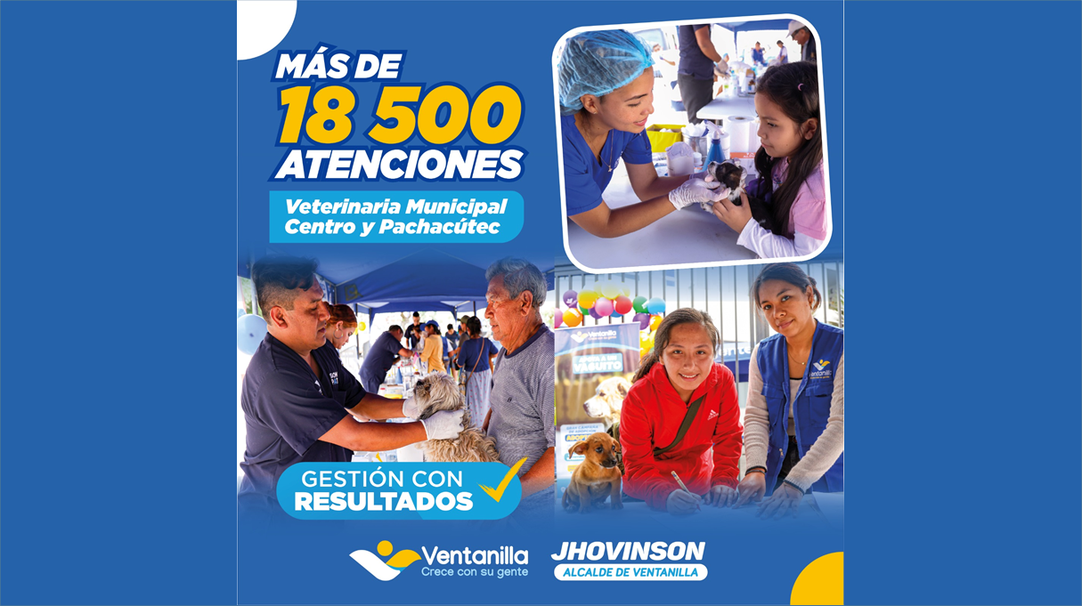 Más de 18,500 atenciones realizaron nuestras veterinarias municipales este 2024, cuidando a tus amigos de 4 patas  🐕🐈 🐾💉.