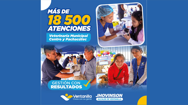 Más de 18,500 atenciones realizaron nuestras veterinarias municipales este 2024, cuidando a tus amigos de 4 patas  🐕🐈 🐾💉.