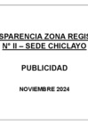 Vista preliminar de documento Publicidad Noviembre 2024 - Sunarp Zona Registral N.° II