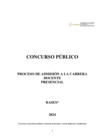 Vista preliminar de documento Bases para admision a la carrera docente.Convocatoria extraordinaria. AUXILIARES 20.12.2024. REVISADO.VRAP  1  F 