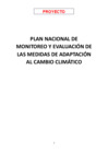 Vista preliminar de documento PROYECTO PLAN NACIONAL MONITOREO Y EVALUACION MEDIDAS ADAPTACION FINAL
