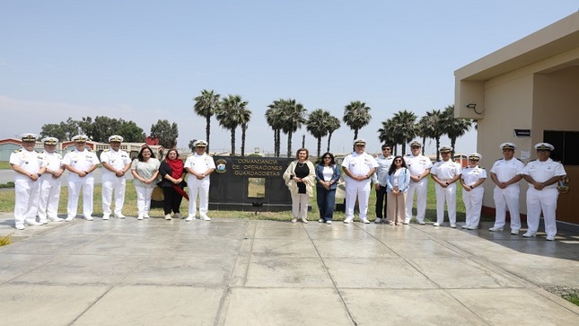 Presidenta del TC Luz Pacheco visitó la Dirección General de Capitanías y Guardacostas de la Marina de Guerra