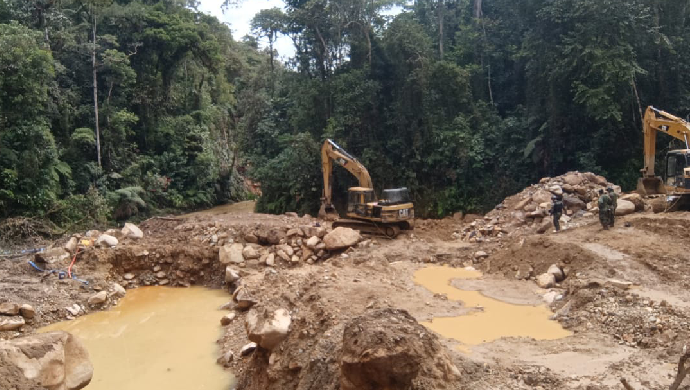 Amazonas: FEMA intervienen campamentos de minería ilegal y destruyen maquinarias y equipos utilizados para esta actividad ilícita