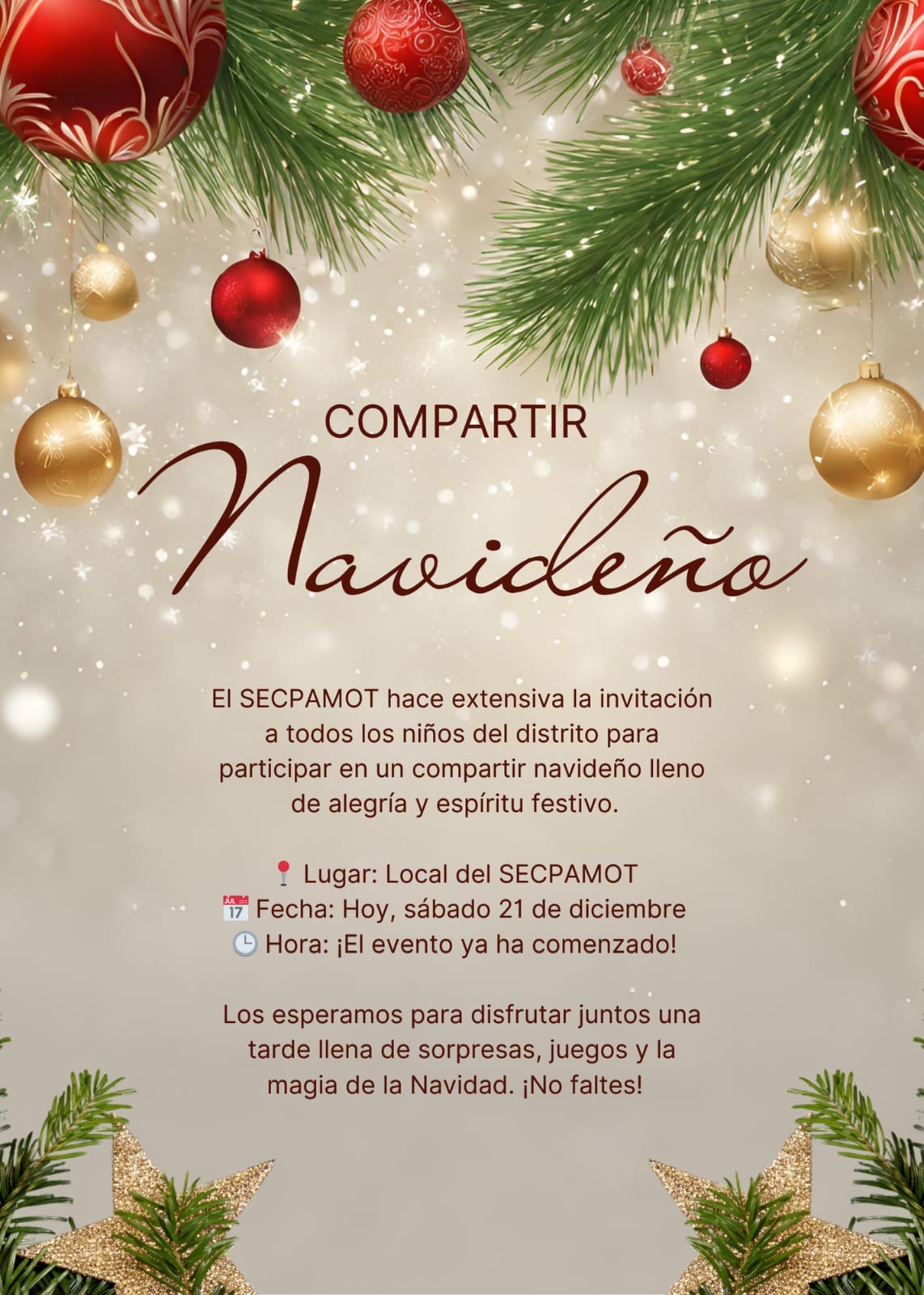 INVITACIÓN A LA COMUNIDAD
