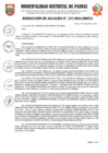 Vista preliminar de documento Resolucion de Alcaldia Nª157-2024-MDP-A