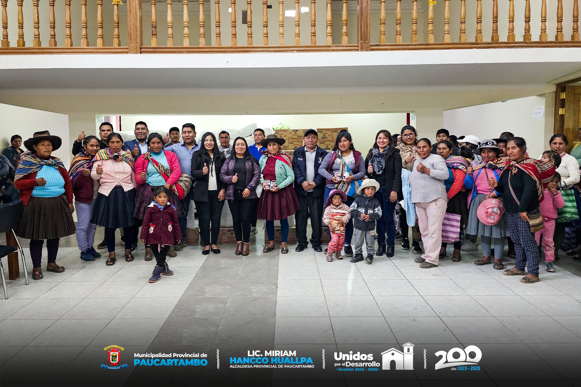 Archivo imagen de la MPP realizo entrega de Alimentos a los más de 1100 Beneficiarios del Programa de Vaso de Leche de Paucartambo