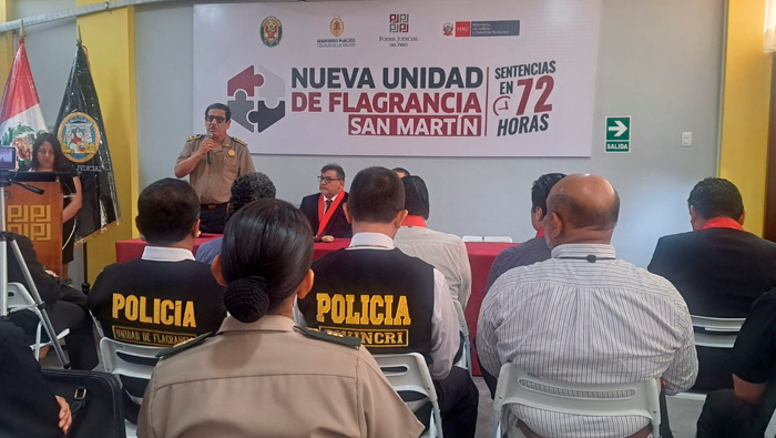 MPSM participa en la implementaci贸n de la unidad de flagrancia.