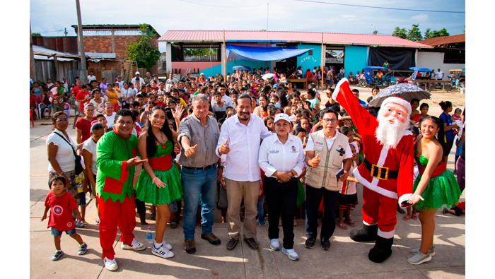 Chocolatada navideรฑa descentralizada en Papaplaya.