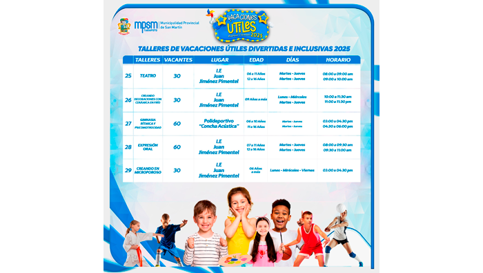 Vacaciones 脷tiles Divertidas e Inclusivas 2025.