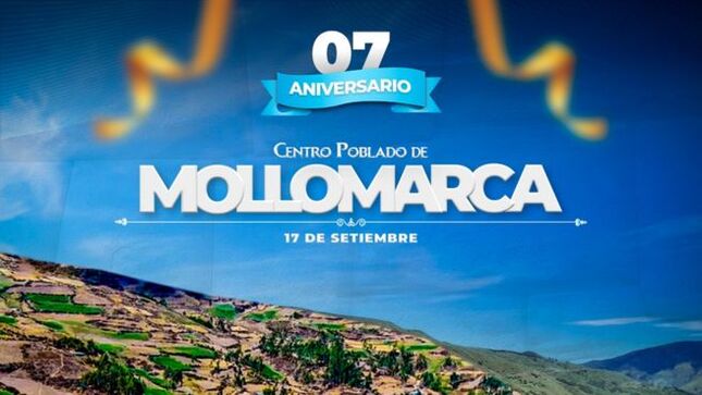 Archivo imagen de Aniversario Centro Poblado de Mollomarca