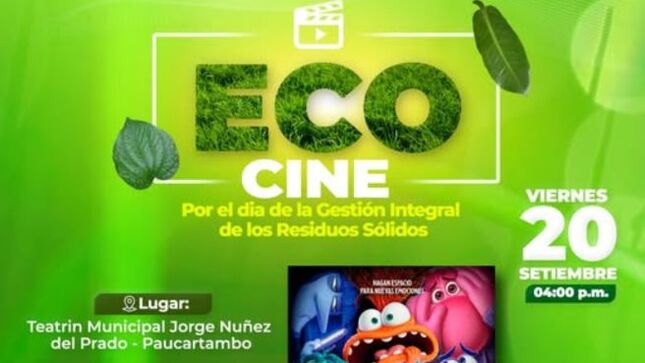 Archivo imagen de Eco Cine en Paucartambo 2024: por el día de la Gestión Integral de los Residuos Sólidos