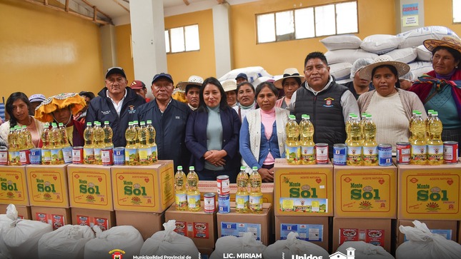 Archivo imagen de Por un Paucartambo sin Desnutrición: Se entregó productos balanceados a los Comedores Populares