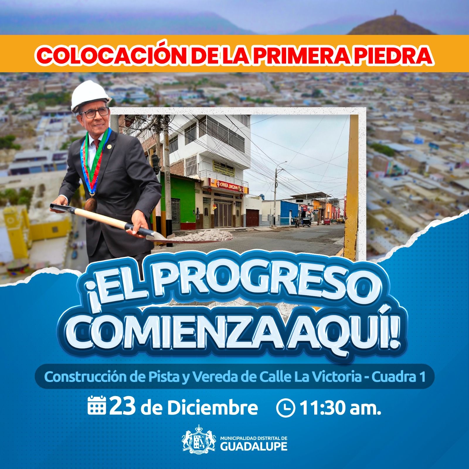 ¡Pista y vereda para la calle La Victoria!