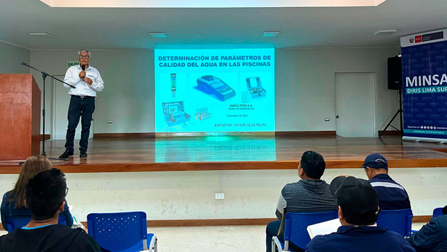 Diris Lima Sur capacita a administradores de piscinas para garantizar espacios recreativos seguros