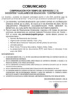 Vista preliminar de documento Comunicado - CTS para docentes contratados año 2024 planillas